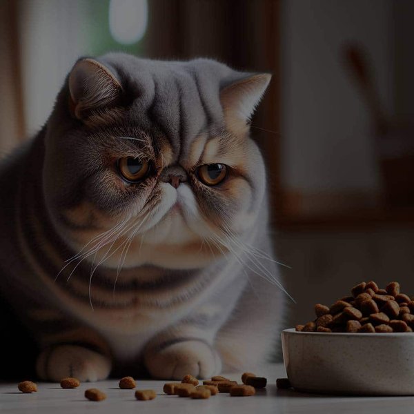 Quelles solutions pour un chat Exotic Shorthair qui refuse de manger des croquettes sèches ?